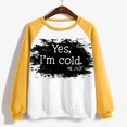 thumbnail image 5 of Chandails à Capuchon Mode pour Femmes 2023 T-shirt Imprimé Blouse à Manches Longues Col Rond Hauts Décontractés Chandail 50 % de Rabais Liquidation Costumes d'Halloween/Noël, 5 of 5