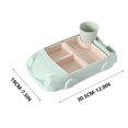 thumbnail image 2 of Fiber Car Food Tray Division Cute Split Design Set Bowl Tableware, 2 of 9