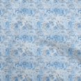 thumbnail image 1 of oneOone Cotton Poplin Blue Fabric Abstract Floral Craft Projects Decor Fabric Printed By The Yard 56 Inch Wide-2rb, 1 of 5
