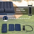 thumbnail image 4 of CoSoTower Queen Size Air Mattress Camping Air Bed with 2 Pillows and Hand Pump, Blue, 4 of 7