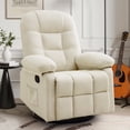 thumbnail image 1 of Korser Manual Swivel Rocker Recliner Chair for Living Room,Small Recliner Sofa for Small Spaces,Linen Fabric,Beige, 1 of 7