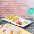 thumbnail image 2 of Tuxton GZP-800 14 x 0.62 in. Taco Plate Stackable- Porcelain White - 6 pcs, 2 of 4