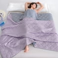 thumbnail image 1 of Meitianfacai Double Bedding Quilt - Blue And Purple Double Bedding Quilt Suitable For All Seasons Soft Cover Quilt 60 Inches By 79 Inches, 1 of 8