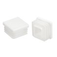 thumbnail image 4 of Unique Bargains 8Pack 25mmx25mm(0.98inch) Plastic Tubing Plug Square Post End Caps White, 4 of 6