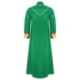 thumbnail image 2 of iiniim Mens Friar Medieval Renaissance Priest Long Robe Church Worship Halloween Party Cosplay Costume Green S, 2 of 4