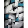 thumbnail image 1 of Empire Geometric Pattern Area Rug Carpet in Blue Grey, 7x10 (6'5" x 9'5", 200cm x 290cm), 1 of 5