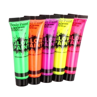 5 Pieces Face Body Paint Paint Neon / Glow Fluorescent Makeup Accessories