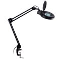 thumbnail image 1 of Quality Optics Professional Series Illuminated Workstation Swing Arm Magnifier Black 8LED Diopter, 1 of 5