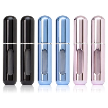 Yeacher 6Pcs Portable Mini Refillable Perfume Bottles, Refillable Perfume Sprayer, Scent Pump Case, 5ml Travel Size Perfume Bottle for Gift, Dating,Traveling Outgoing, Colorful Perfume Atomizer