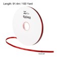 thumbnail image 2 of Unique Bargains 0.28' x 100 Yards Double Face Decorate Crafts Roll Satin Ribbon Red, 2 of 5