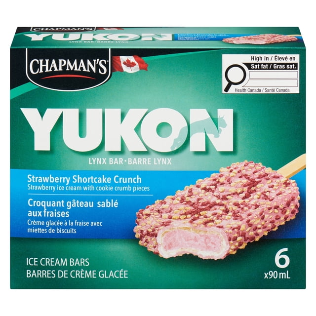 Chapman's Yukon Lynx Strawberry Shortcake Crunch in a Box, 6 x 90 mL