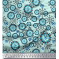 thumbnail image 1 of Soimoi Poly Georgette Fabric Floral & Damask Ethnic Print Fabric by Yard 42 Inch Wide, 1 of 3