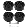 thumbnail image 2 of Zinc Alloy RC Wheel Rim Set, High Abrasion Resistant,  Reduction, for Axial SCX10, SCX10 II, SCX10 III, Redcat GEN8, 2 of 7