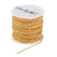 thumbnail image 4 of 10 Yards / Roll Chain Curb Chain Snake Chain Jewelry Wire for DIY Necklaces, Bracelets Golden, 4 of 8
