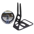 thumbnail image 3 of jinwen Steel Bike Parking Rack Stable Hub Mounted Floor Stand, Anti-Scratch Storage Bracket Black, 3 of 7