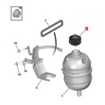 thumbnail image 3 of Bouchon de Réservoir d'Eau d'Expansion de Radiateur 1306J5, Remplacement pour 206 207 307 407 607, avec Numéro OE, Compatible C2 C4 C5 C6, 3 of 7
