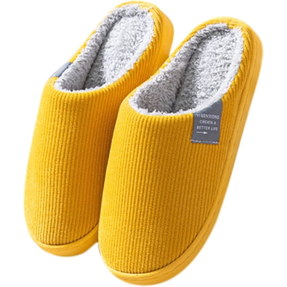 Slippers For Women & Men Memory Foam Warm Slip On Slippers Comfy Plush Lined House Shoes