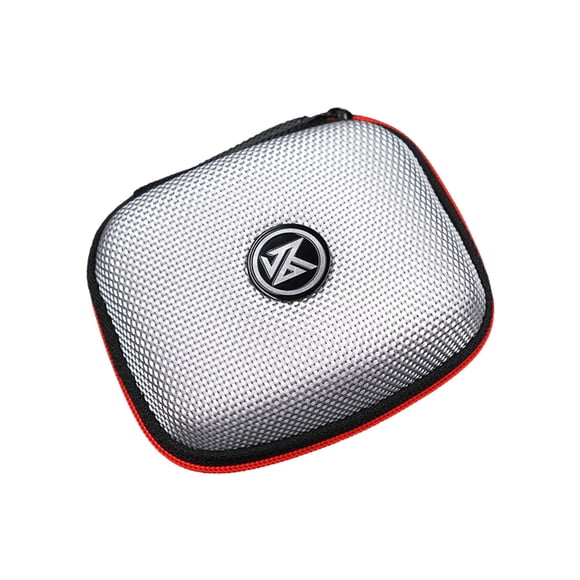 VONKY Sac de Rangement pour Écouteurs KZ Boîte Carrée pour Casque Intérieur Extérieur Étui de Rangement pour Écouteurs Accessoires avec Fermeture Éclair Argent 1 Ensemble