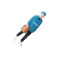 thumbnail image 1 of 1:64 People Figures Mini Deliveryman for models figurine Painted model Scenery Landscape Decoration Layout Style A, 1 of 9