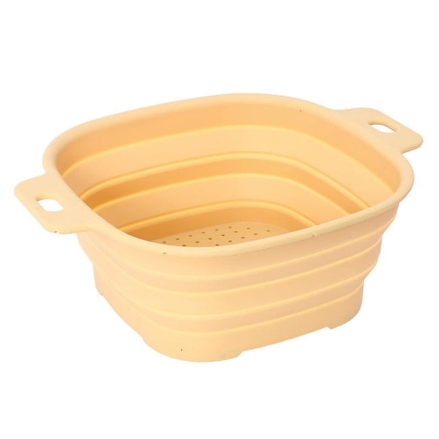 Meitianfacai Folding Drains Basket Kitchen Sink Multi-functional Fruit And Vegetable Basket Fruit And Vegetable Basket Expansion Silicones Folding Filter Basket