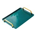 thumbnail image 2 of veasfak Serving Tray with Handle Storage Organizer Coffee Table Tea Tray Vanity Tray green medium, 2 of 9