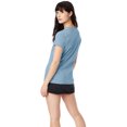 thumbnail image 2 of Hanes Womens Nano-T V-Neck T-Shirt, L, Light Blue, 2 of 3