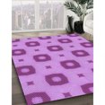 thumbnail image 3 of Ahgly Tapis Rectangulaire Lavable en Machine Intérieur Transitionnel Violet Violet, 7 Pieds x 9 Pieds, 3 of 7