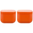 thumbnail image 2 of Shisuyan Support de Rangement en Fer-Blanc Orange 2 Pcs 2.2x2.2in, 2 of 9