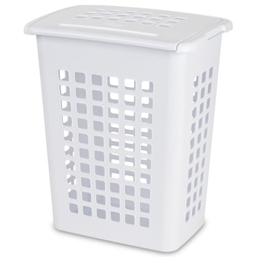 Sterilite Rectangular Laundry Hamper- White