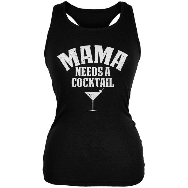 Débardeur Doux Junior Noir Mama Needs A Cocktail
