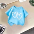 thumbnail image 5 of T-Shirt Graphique Décontracté d'Été pour Filles, Col Rond Mignon, Manches Courtes, Tendance et Confortable pour un Usage Quotidien, 5 of 5