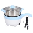 thumbnail image 2 of Portable Electric Cooking Pot, Safe Prevent Drying Car Electric Cooking Pot Automatically Cut Off Non Stick with Steaming Pot for Camping, 2 of 7