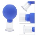 thumbnail image 3 of Unique Bargains 1 Pc Convenient Cupping Facial Tools for Beauty Parlor 0.79" Blue Silicone Glass, 3 of 5