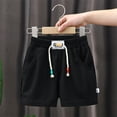 thumbnail image 2 of RIJOPUTY Shorts Garçon Taille 7 Shorts Athlétiques pour Garçons Shorts Rouges Shorts de Vélo avec Poches Vêtements Bébé Garçon 3 Mois Vêtements Garçon de 8 Ans Vêtements Garçon Taille 4, Noir 4-5 Ans, 2 of 9
