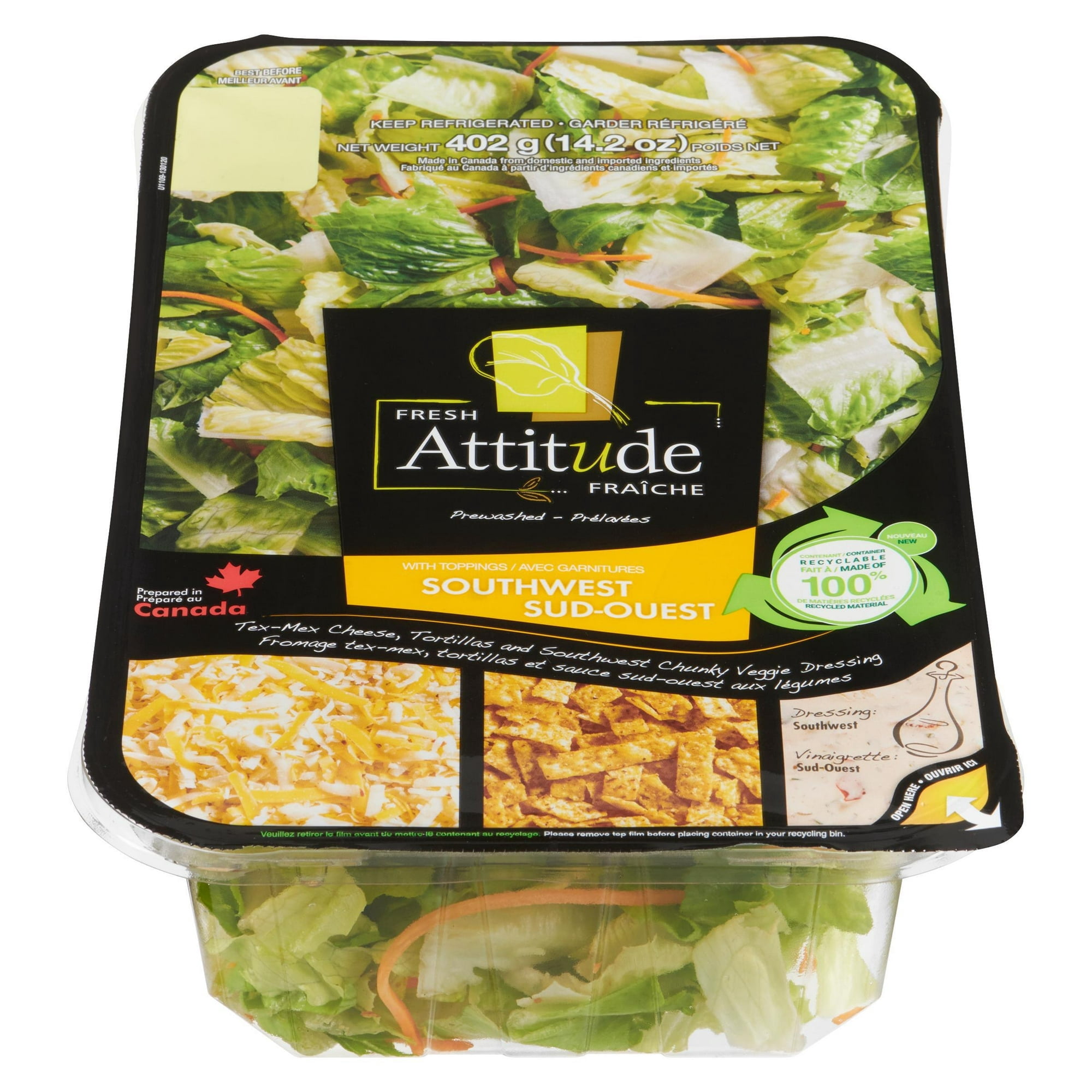 Fresh Attitude Southwest Family Salad Kit, 402g, READY-TO-EAT SALAD