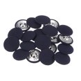 thumbnail image 1 of Unique Bargains 20pcs 44L Fabric Cloth Covered Button 28mm Round Metal Shank Sewing Buttons for Suits Dress Blouses, Deep Blue, 1 of 5