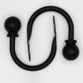 thumbnail image 1 of Mainstays Black Ball Curtain Rod Holdbacks (2 Count), 1 of 6