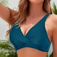 thumbnail image 2 of MIASHUI Plus Size Swimwear Tops for Women with Underwire Full Coverage and Adjustable Tie Back Design Navy,XS, 2 of 6