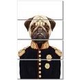 thumbnail image 2 of Chien Carlin Drôle en Uniforme Militaire - Impression sur Toile, 2 of 3
