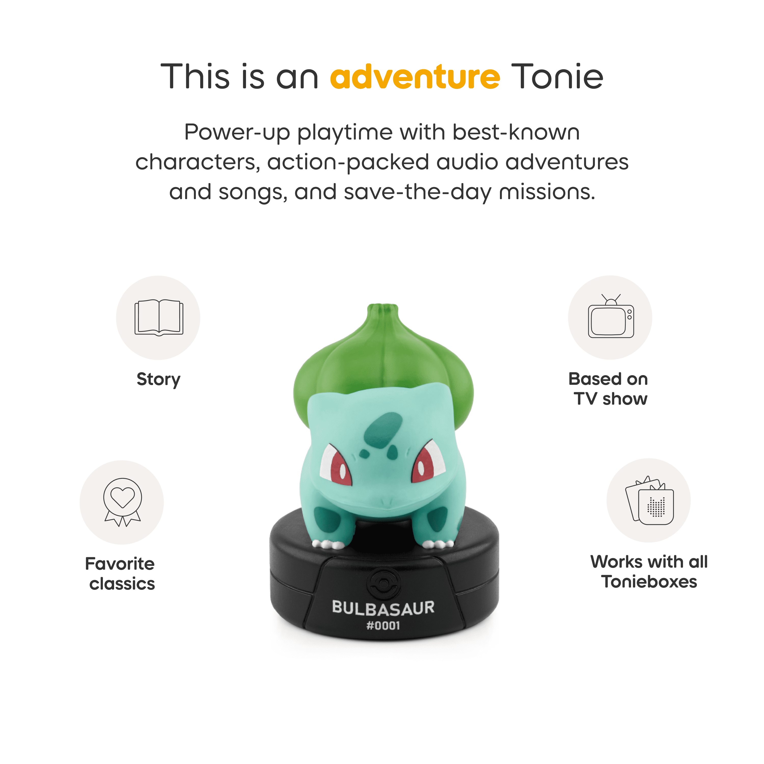 tonies Pokémon: Bulbasaur Tonie Figurine