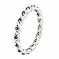 thumbnail image 3 of Bague en Argent Sterling Stackable Expressions en Saphir Créé Taille 5, 3 of 3