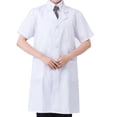 thumbnail image 1 of Laboratory Coat Buttons Multi Pocket Short Sleeve Pet Shop School Factory Work Clothes Internship Section Beautician Use Short Sleeve XL, 1 of 5