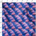 thumbnail image 3 of Soimoi Blue polyester Crepe Fabric Leaf Floral Print Fabric by the Yard 52 Inch Wide, 3 of 6