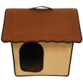 thumbnail image 1 of Penn-Plax Folding Zip up Brown Pet Home, 1 of 2