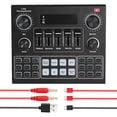 thumbnail image 2 of Device V9 Live Sound Card BT Accompaniment Audio Mixer with Sound Effects Broadcasting Recording  Singing On Phones Laptop, 2 of 7