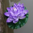 thumbnail image 3 of 18cm Artificial Water Lily Floating Lotus Flower Pond Aquarium Decor Multicolor, 3 of 7