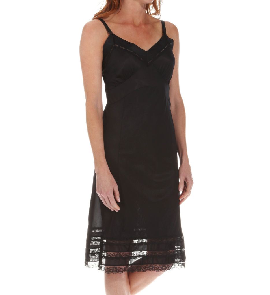 Women's Shadowline 1302 Snip-it 28 Inch Slip (Black 34)