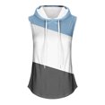 thumbnail image 3 of IROINID Débardeurs de Course pour Femmes, Haut à Capuchon de Sport Ample et Surdimensionné à Col Rond Imprimé pour Femmes Bleu Pâle TTTG, 3 of 3