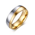 thumbnail image 1 of Womens Man Wedding Ring Gold-color 316l Stainless Steel Promise Jewelry, 1 of 5
