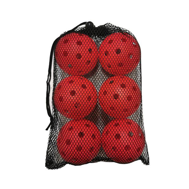 6Pcs Outdoor Pickleball Balls Set. Standard 40 Holes 74mm Ball》